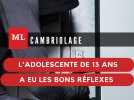 Cette adolescente de 13 ans adopte les bons réflexes lors d'une tentative de cambriolage