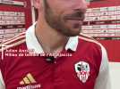 La réaction du milieu de terrain ajaccien, Julien Anziani, après la victoire de l'AC Ajaccio contre le FC Lorient (2-1)