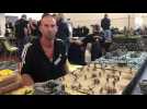 VIDÉO. A Saint-Lô, Kévin Bunodière expose sa maquette du Débarquement de Normandie