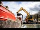 Une opération insolite pour nettoyer le canal à Dijon