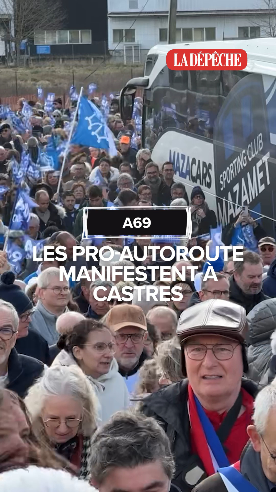 « A69, on finit ! », plusieurs milliers de pro-autoroute se font entendre après l'arrêt du chantier