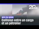 Une collision en mer du Nord entre un pétrolier et un cargo fait 32 blessés