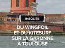 Une session de kitesurf et wingfoil à Toulouse sur la Garonne