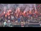 La joie des joueurs et des supporters du FC Metz après la victoire face à Dunkerque