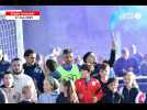 VIDÉO. Stade briochin : la joie de la victoire pour fêter Christophe Kerbrat et la montée