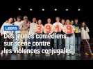 Leers : des jeunes comédiens sensibilisent aux violences conjugales à travers l'histoire de leur professeure