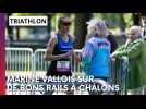 La réaction de Marine Vallois, lauréate du triathlon à Châlons