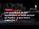 VIDEO. Les chauffeurs de taxi manifestent ce lundi partout en France : à quoi faut-il s'attendre ?