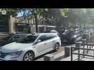 Une centaine de taxis à l