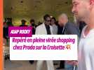 ASAP Rocky, repéré en pleine virée shopping chez Prada sur la Croisette