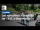 Manifestation agriculteurs à Steenvorde