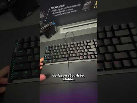 ROG Falcata : clavier coupé en 2, confort multiplié ?!  #clavier  #asus  #gaming  #shorts