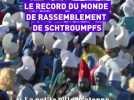 Landerneau décroche le record du plus grand rassemblement de Schtroumpfs
