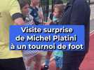Visite surprise de Michel Platini dans le Var