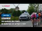 Les coureurs des 4 jours de Dunkerque et la caravane ont grimpé le mont de Watten