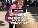Lot-et-Garonne : un concours de rouler de barriques à Lavardac