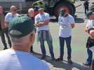 Des agriculteurs ont bloqué le rond-point de la Rotonde à Avesnes-sur-Helpe