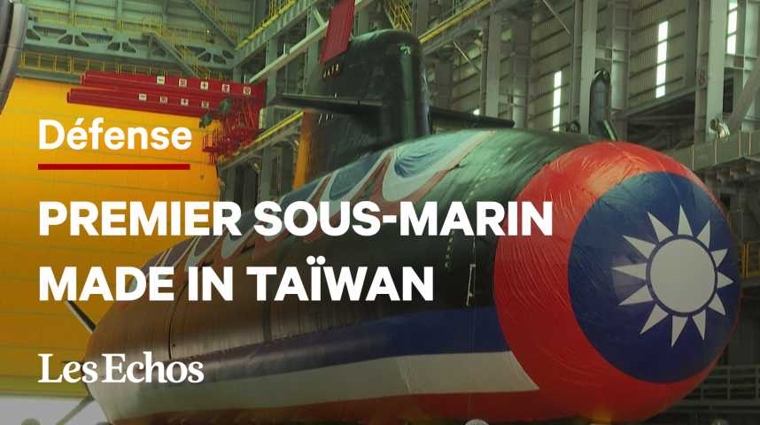 Illustration pour la vidéo Taïwan dévoile son tout premier sous-marin construit sur l’île