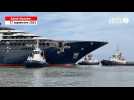 VIDÉO. A Saint-Nazaire, transfert réussi du luxueux super yacht en construction au chantier naval