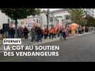 La CGT soutient les vendangeurs