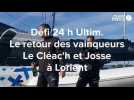 VIDEO. Voile. Défi 24 h Ultim : le retour des vainqueurs Le Cléac'h et Josse à Lorient