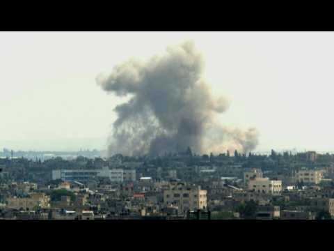 Israeli strikes hit Khan Yunis in southern Gaza Strip