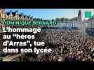 L'émouvant rassemblement à Arras en hommage au professeur assassiné dans son lycée