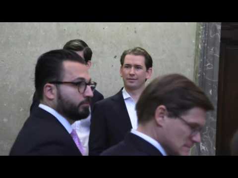 Former Austrian chancellor Kurz appears in court for false testimony trial