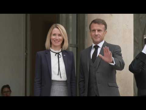 France's Macron receives Estonia PM in Paris