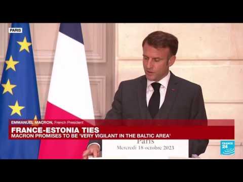 French President Emmanuel Macron's joint presser with Estonian PM Kaja Kallas