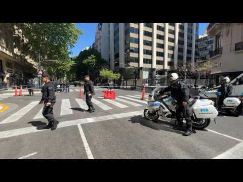 Special forces in Buenos Aires outside Israel embassy after alledged bomb threat