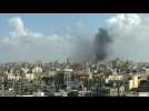 Smoke billows from Gaza City skyline amid ongoing exchange of fire