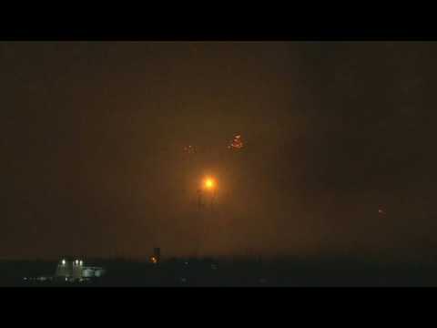 Images of rockets launched from Rafah towards Israeli territory