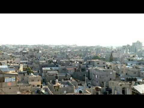 Gaza City skyline on the 12th morning of the Israel-Hamas conflict