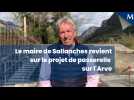 Georges Morand, maire de Sallanches, revient sur le projet de passerelle sur l'Arve