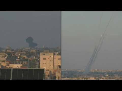 Israel and Hamas exchange fire in Rafah