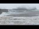 Deadly Storm Babet batters Stonehaven harbour in UK