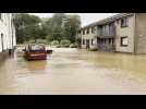 Neighbourhood flooded as Storm Babet hits Scotland