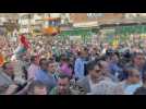 Egyptians rally in Cairo in support of Palestinians