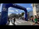 Reims Champagne Run : les coureurs du semi-marathon en plein effort