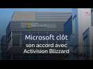 Microsoft clôt son accord avec Activision Blizzard