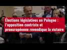 VIDÉO. Élections législatives en Pologne : l'opposition centriste et proeuropéenne revendi
