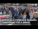 350 Aubois ont rendu hommage à Dominique Bernard, l'enseignant tué à Arras