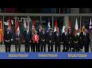 EU officials take group photo at the Berlin Process Leaders Summit in Tirana