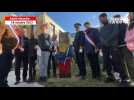 VIDEO. Un totem pour Samuel Paty et la laïcité devant le bâtiment de l'Éducation de Saint-Nazaire