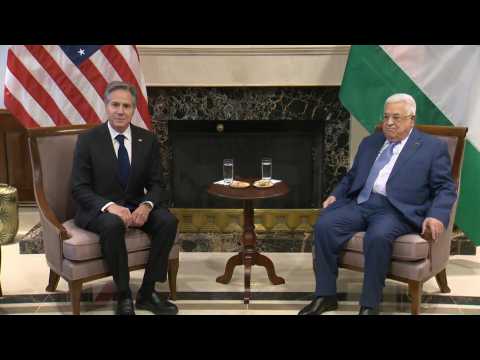 Blinken meets Palestinian President Abbas in Jordan