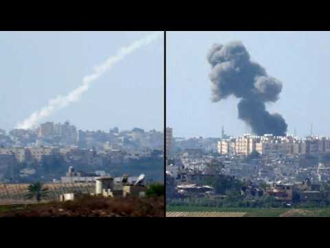 Exchange of Israeli strikes and Hamas rockets in Gaza