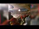 Belgique - Suède: ambiance dans le stade après l'interruption du match