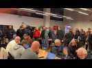 Belgique-Suède: les supporters suédois dans la salle de presse