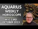 Aquarius Horoscope Weekly Astrology from 23rd October 2023